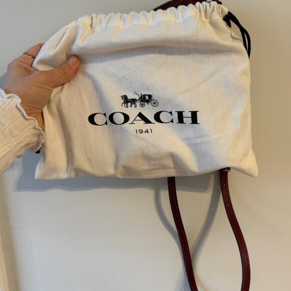 Coach Soho Shoulder or Crossbody Bag, Washed Red Burgundy - Picture 3 of 16
